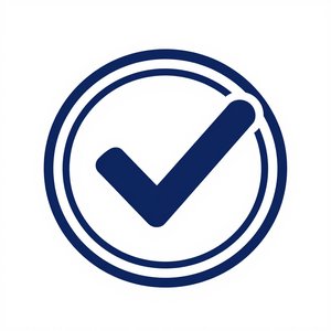 Checkmark icon representing straightforward importing