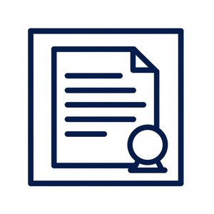 Certified document icon representing our registered ABN